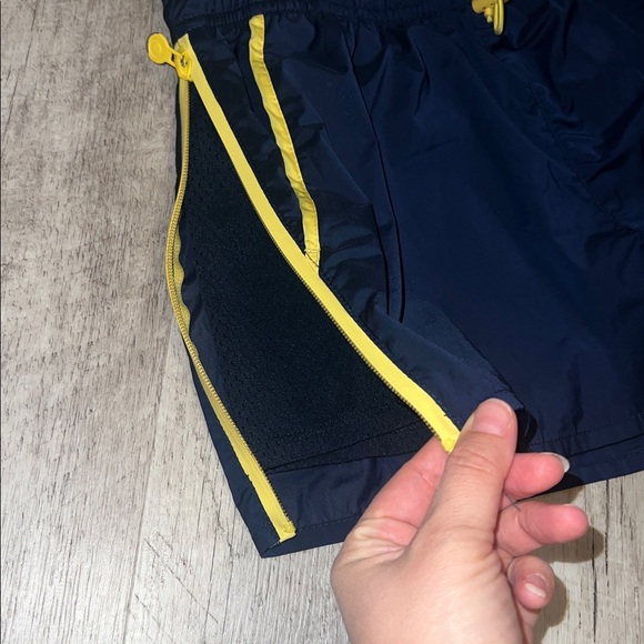 Hunter for Target Dark Blue Shorts with Yellow Highlights and Zippers - Picture 7 of 10